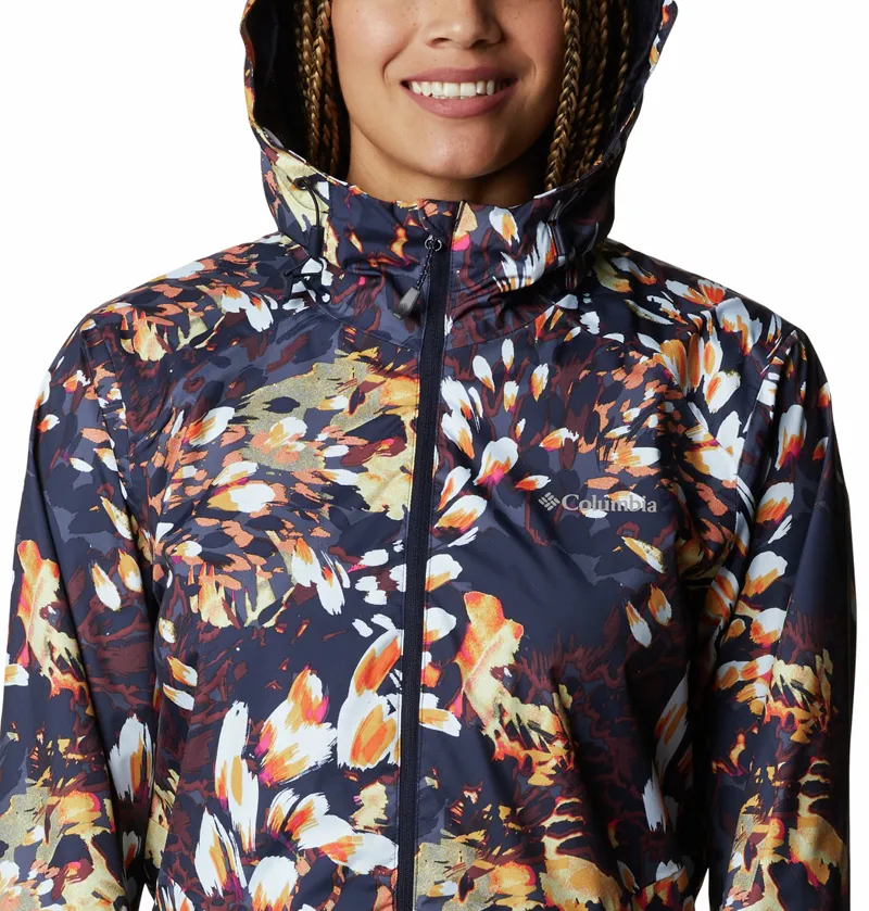 Columbia Women's Inner Limits II Jacket in Dark Nocturnal Florescence Print-1